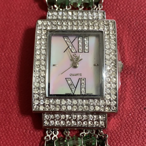 ?NEW?Sterling silver Crystal watch main image 5